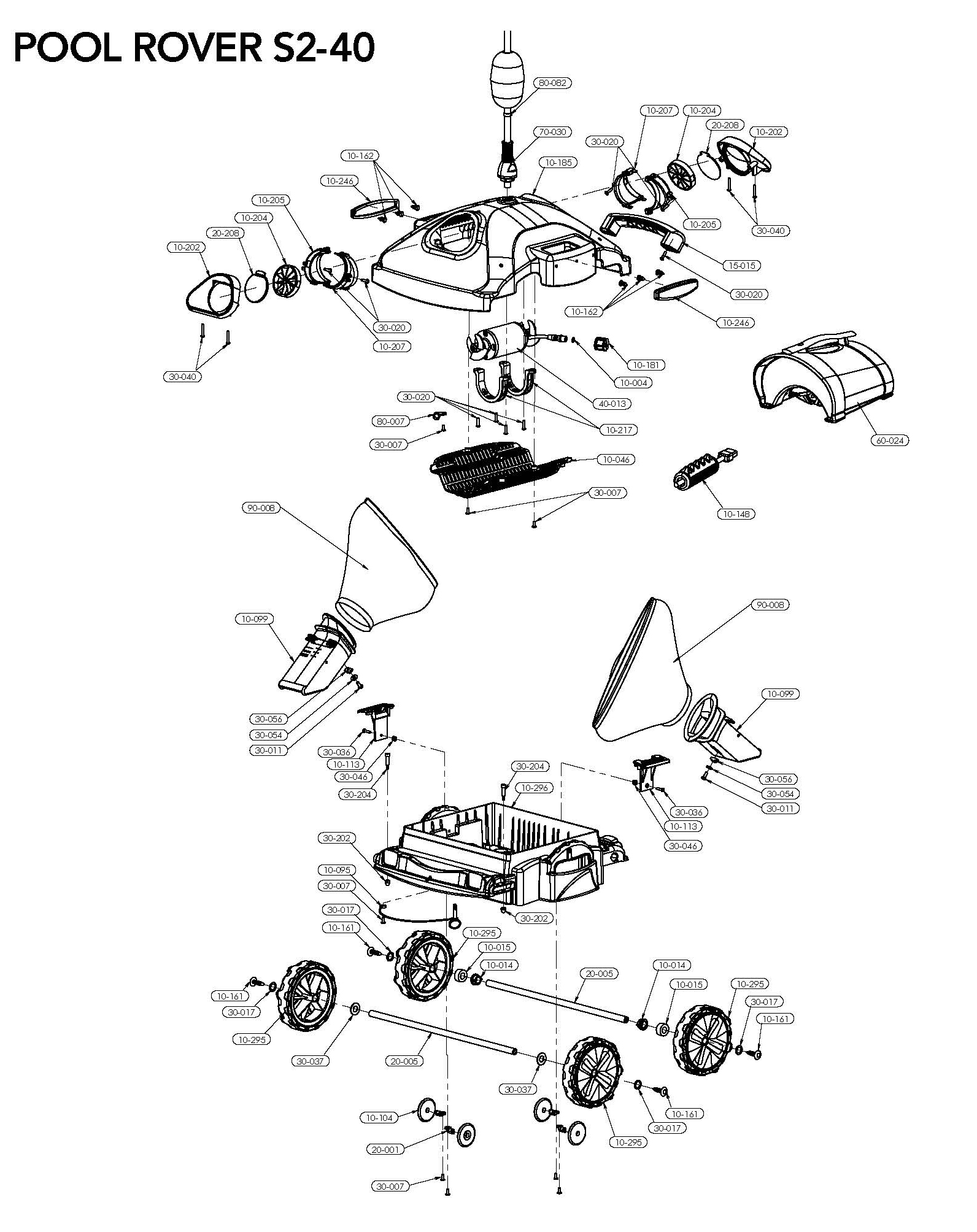 POOL360 Aquabot Pool Rover S240 Above Ground Robotic Pool Cleaner