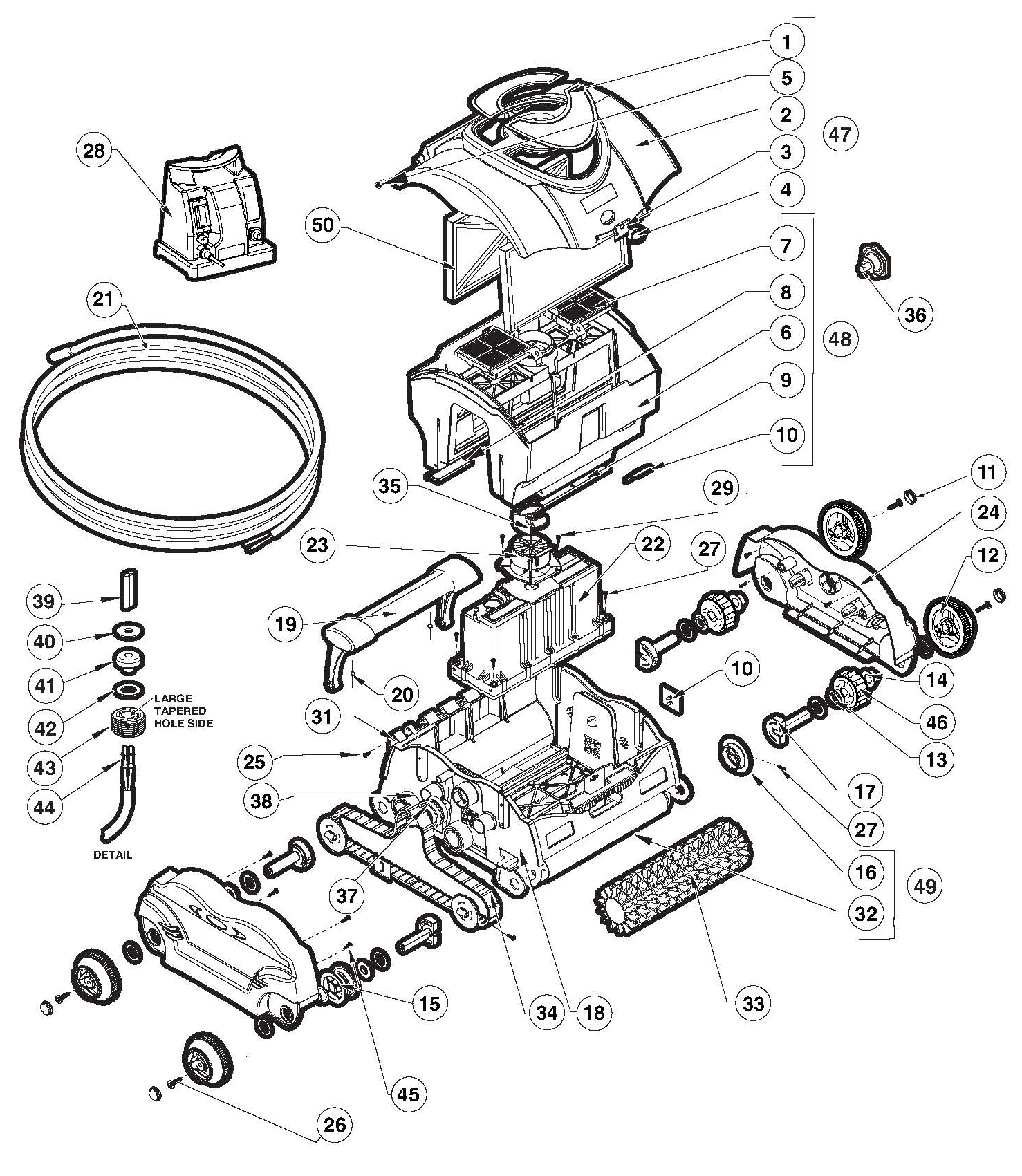 POOL360 SharkVac™ Robotic Pool Cleaner with Caddy (Expert Line)
