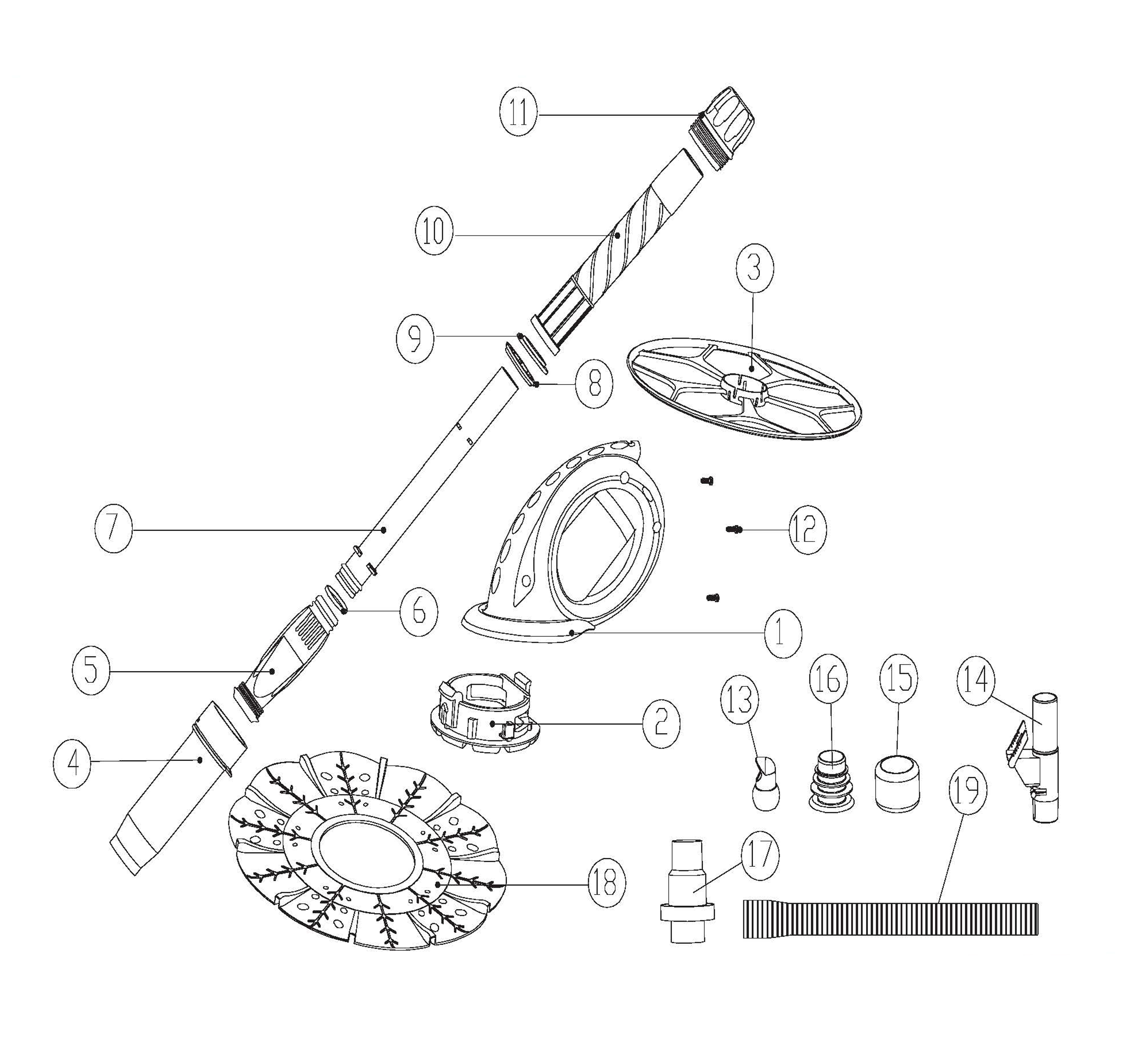 POOL360 Dirt Devil® D2500™ Above Ground Automatic Pool Vacuum Cleaner