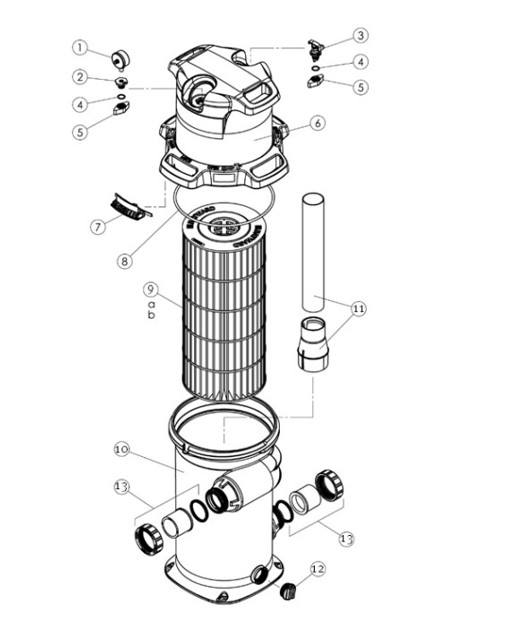 POOL360 | 200 SqFt SwimClear™ Single Element Cartridge Filter