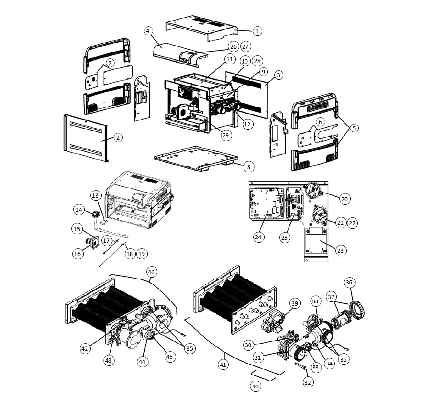 POOL360 Universal HSeries Natural Gas Heater 200K BTU 120/240V
