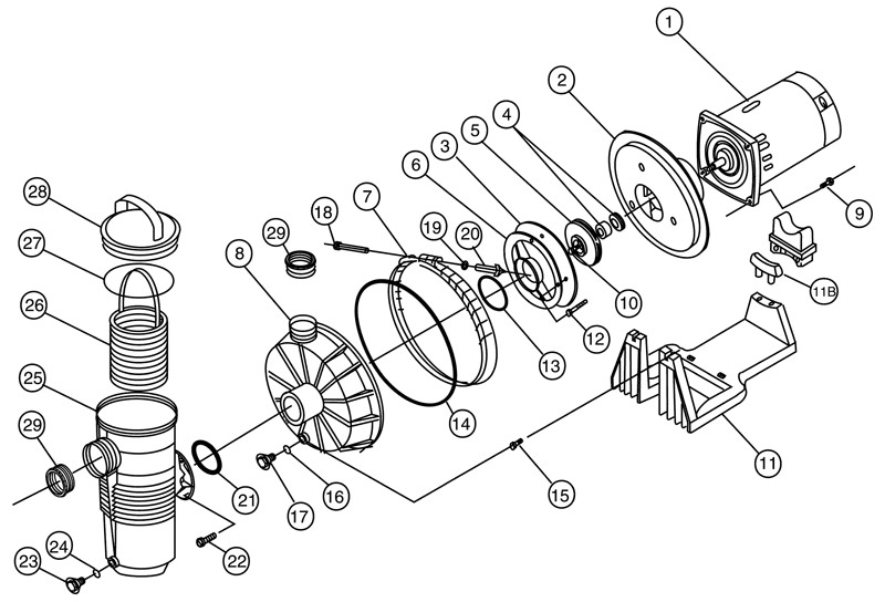 POOL360 | Challenger 1 Speed High Pressure Pump 1HP 115/208-230V