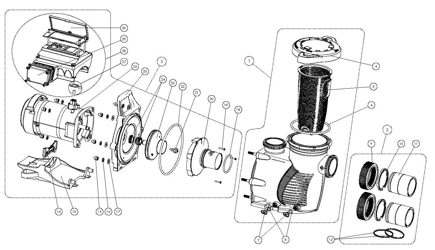 POOL360 | IntelliFloXF® Variable Speed Pump 3HP