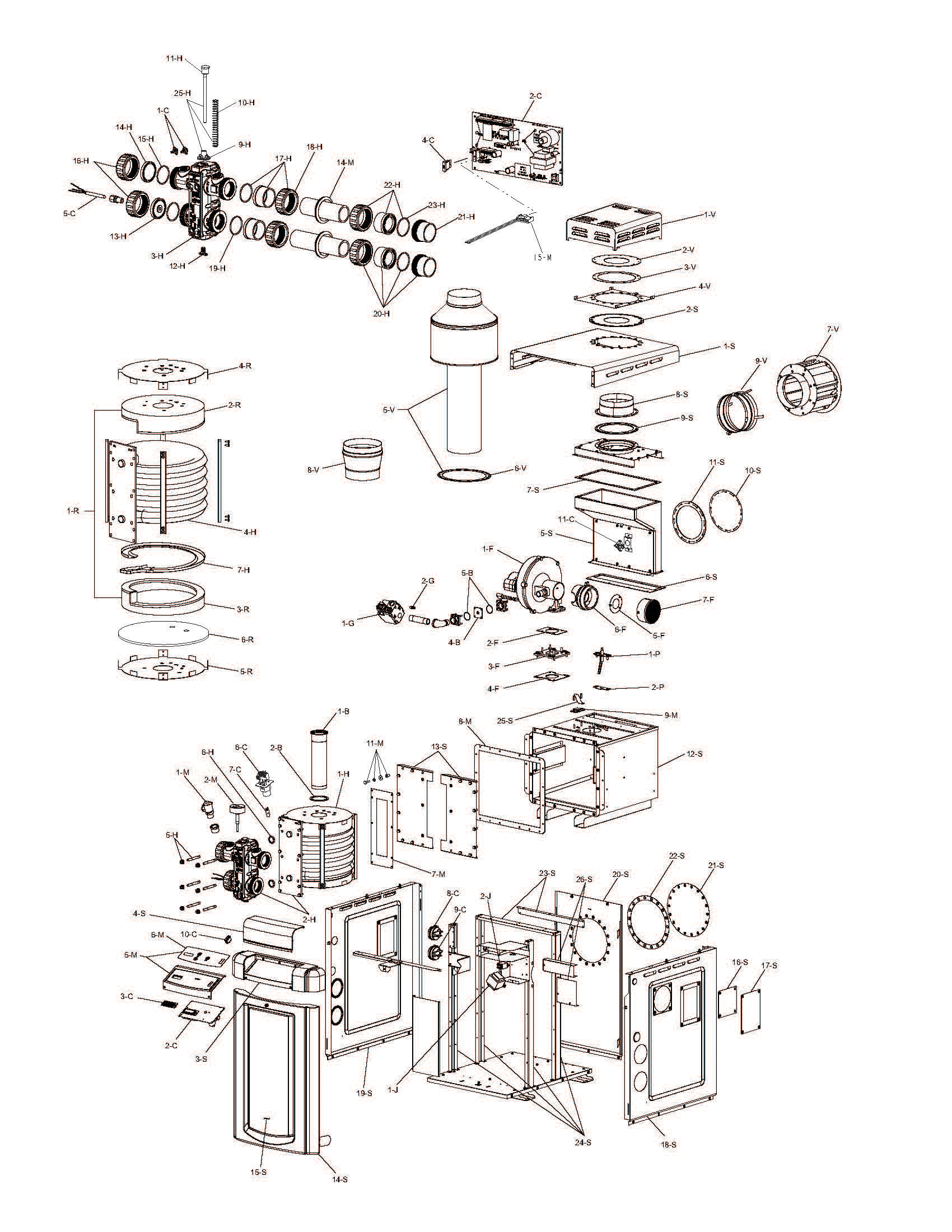 POOL360 409A 84 Professional IID Natural Gas Pool Heater 02K' 399K BTU