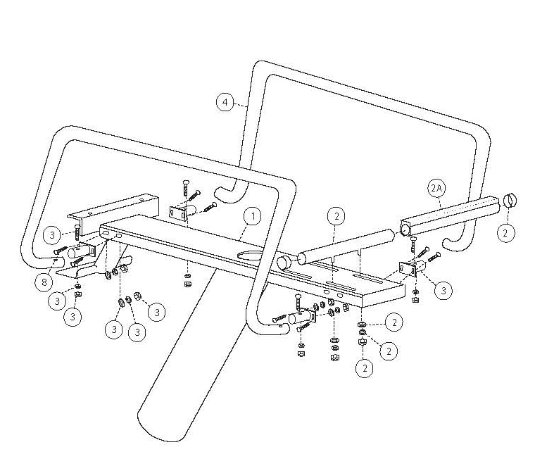 POOL360 1 Meter Econoline Diving Stand for 14' Diving Board