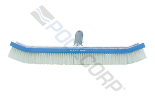 POOL360 | 18" Standard Curved Wall Brush With White PVC Bristles