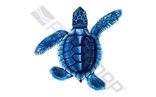 POOL360 | 5" X 5" Blue Baby Turtle-B Mosaic Pool Tile