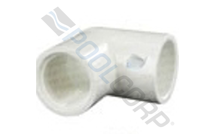 POOL360  .5 White SCH 40 PVC 90 Degree Elbow Slip x FIPT