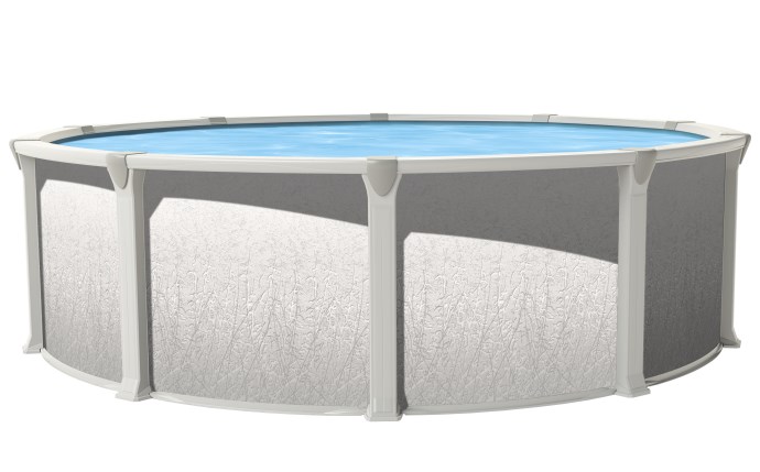 POOL360 | 24' Round Influence Above Ground Pool Sub-Assembly with 54 ...