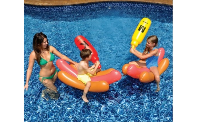 Swimline Hotdog Battle Pool Float