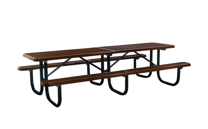 POOL360 | 10' Portable Rectangular Perforated Picnic Table